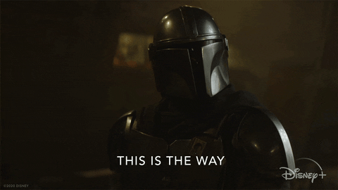 This is the way GIF from The Madalorian TV show